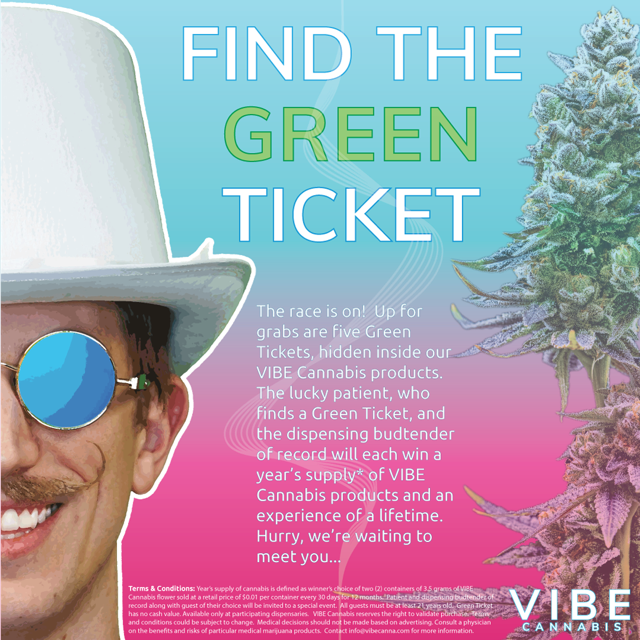 Vibe Cannabis Green Ticket